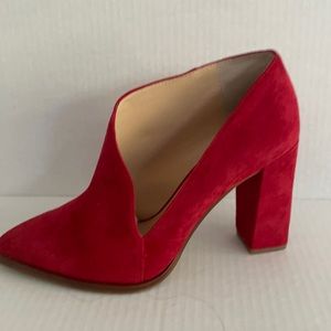 Vince Camino red suede shoes size 8
